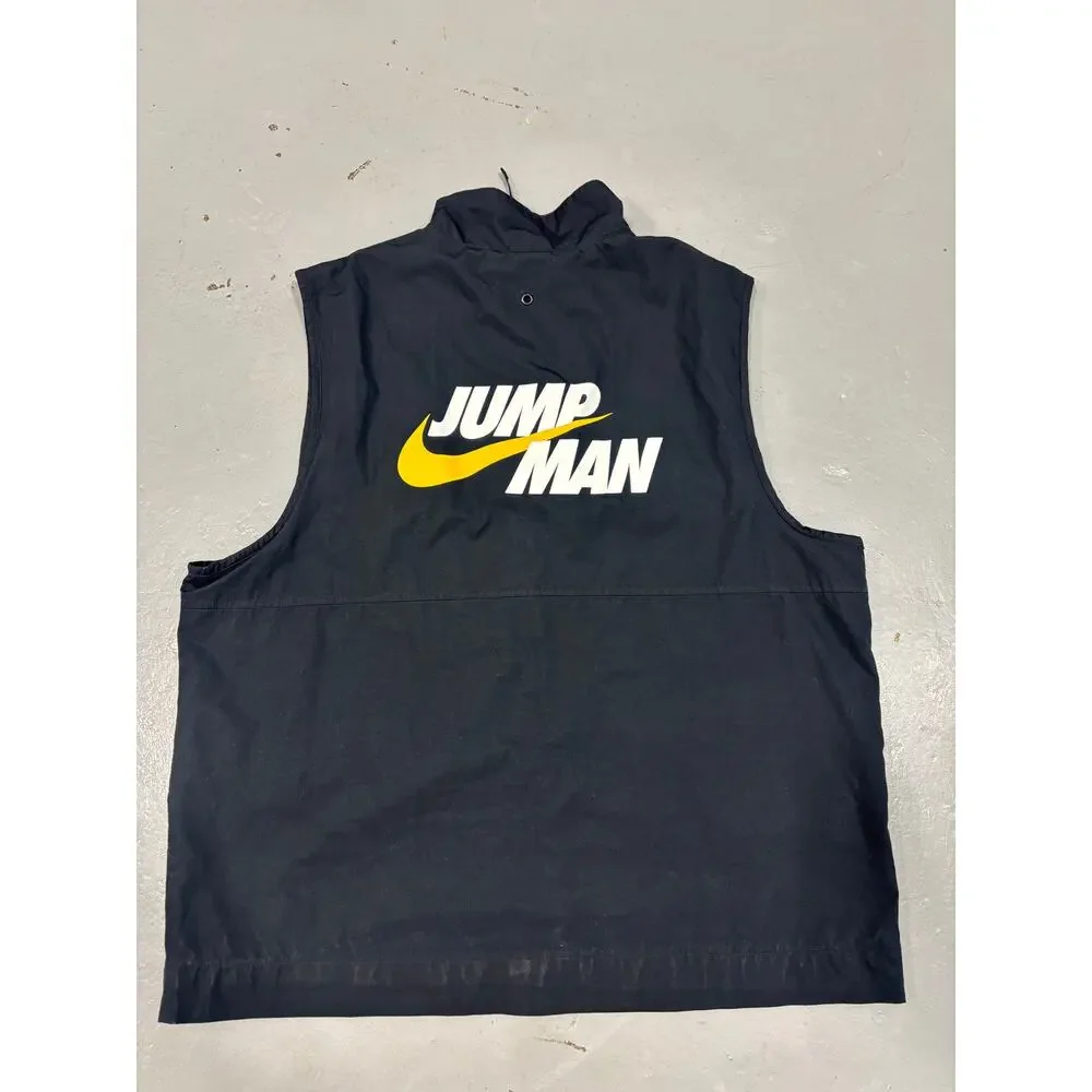 Jordan Utility Vest‎ Black Y2K 2000s Medium Loose Fit Zip Pocket Vest